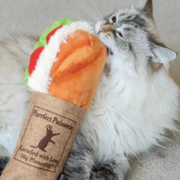 NWT ~  P.L.A.Y. Feline Frezy Tuna Baguette Catnip Kicker Eco-Friendly Cat Toy - Picture 1 of 4